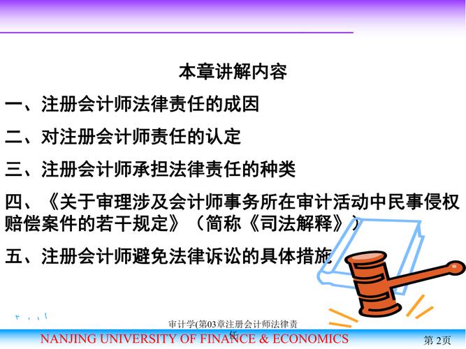 审计负责人法律责任包括